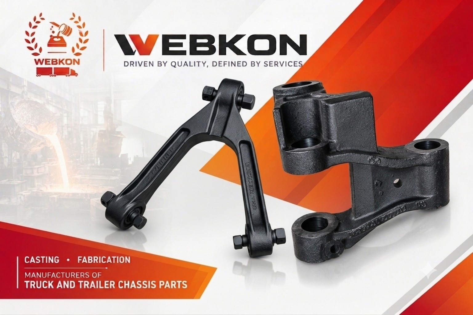 WEBKON heavy-duty chassis component showcase